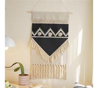 FMIYJUN Arazzo in macramè tessuto da appendere - Decorazione da parete - 50 x 85 cm - Stile bohémien - Per appartamento, camera da letto, casa, stanza