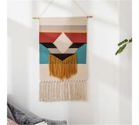FMIYJUN Arazzo in tessuto macramè da appendere alla parete, 50 x 85 cm, stile bohémien, stampato, per appartamento, dormitorio, casa, camera da letto