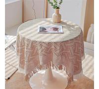 FMIYJUN Tovaglie quadrate in lino e cotone, senza pieghe, per cucina, sala da pranzo, feste, matrimoni, colore caffè