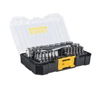 FMMT19101-0, SET 37 PZ PORTAINSERTI A CRICCHETTO, INSERTI E BUSSOLE ATT. 1/4 STANLEY