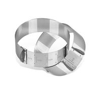 FMprofessional 21601 Set 2pz Anello per Burger Buns, Torte e Dessert, Acciaio Inossidabile, Argento, 50 x 50 x 20 cm