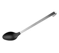 FMprofessional 22125 Cucchiaio da Portata, Acciaio Inox/plastica, Nero, Argento