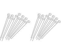 FMprofessional 22215.0 Set da 12 Spiedini, Acciaio (Confezione da 2)