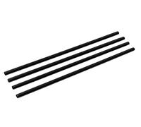 FMprofessional Cannucce in plastica riutilizzabili, diametro 6 x 230 mm, cannucce riutilizzabili, cannucce sostenibili, portabibite (colore: nero), 50 pezzi