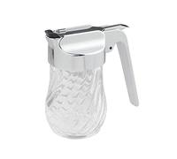 FMprofessional Dispenser Multiuso da Cucina per condimenti, 160 ml, in Vetro e ABS Cromato, per Olio, Aceto, Sale, Zucchero, Spezie, Lavabile in Lavastoviglie, 9x6 cm