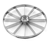 FMprofessional Porzionatore a fette e Decoratore 32cm per Torte in Acciaio Inossidabile, adatto per Creare 12 Fette Uniformi - Strumento Multifunzionale per Cucina, adatto per Pasticceri