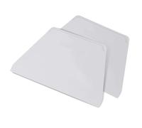 FMprofessional Set 2 Raschietti per Impasto e Crema Professionale 22x13cm - Spatola Trapezoidale Multiuso, Ottimo per Pasticceria, Panificazione, Decorazione Torte - Lavabile in Lavastoviglie