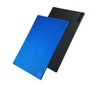 FMProfessional Set di 2 Taglieri HACCP colore Nero e Blu, 45 x 30 x 1 cm