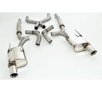 FMS 76mm Sistema Duplex Scarico per Ford MUSTANG 5 Restyling (S197) Coupe E Cabr