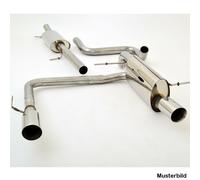 FMS 76mm Sistema Duplex Scarico per Ford MUSTANG 5 (S197) Coupe Und Cabrio Anno