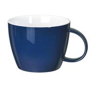 fMSDD Tazza in porcellana grande o jumbo per caffè, farina d'avena, gumbo, insalata, forno a microonde e forno, blu