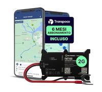 FMT100 GPS Tracker per Auto in Tempo Reale con SIM e Piano 6 Mesi | GPS per Moto, Camion, Flotte e Altri Veicoli | Batteria Backup 170 mAh | Geofencing e Allarmi Antifurto