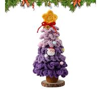 FmtwPhn Albero di Natale artificiale - Sette strati di colore sfumato a mano - Mini decorazione da tavolo per la casa, il camino, l'ufficio, per auto, le vacanze, il camino, il caminetto