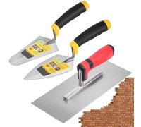 FmtwPhn Cazzuola per calcestruzzo - Set di cazzuola per calcestruzzo con impugnatura morbida, forniture per la riparazione di pavimenti paesaggistici, stucco, di rivestimenti in