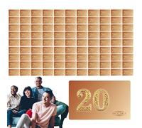 FmtwPhn Chip da poker con denominazioni, chip da poker da viaggio | Set di 100 carte da poker resistenti ai graffi, giochi da tavolo interattivi per adulti, donne, uomini, dilettanti appassionati