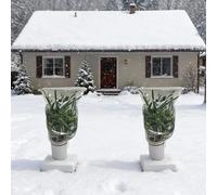 FmtwPhn Coperture per Piante Invernali,con Cordino 2 Pezzi Scudo Solare Visibile | 100 x 120 cm Copertura per Piante Contro Il Invernale,per Albero Rosa Arbusto Cespuglio Verdura Frutta Coltura Prato