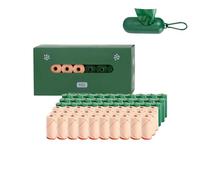 FmtwPhn Per Feci Di Cane,Porta Dispensatore Antigoccia 60 Rotoli | Sacchetti Per Rifiuti Animali Senza Profumo - Per Animali Domestici Gatto Lettiera Spazzatura Cucciolo Esterno Viaggio Passeggiate