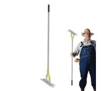 FmtwPhn Rastrello scarificatore da prato, rastrello scarificatore in metallo per giardino | Prato, rastrello in acciaio inox e metallo per una cura efficiente del giardino