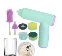 FmtwPhn Spazzola Elettrica Per Pulizie | Pulitore Bagno Ricaricabile | Spazzolino Automatico Manuale Per Pentole Vetri Finestre Lavello Biberon Doccia