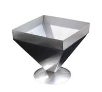 FmtwPhn Stampo per alimenti in acciaio, a torre, a forma di piramide, in acciaio, riutilizzabile, resistente al calore, per cuocere riso, dessert, pasticcini, torte cinesi