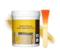 FmtwPhn Vernice Dorata Per Legno | Asciugatura Rapida Ad Alta Lucentezza - Pittura Per Pareti - Per Dipingere Pareti, Legno, Esterni, Specchi, Argilla, Pittori, Artisti, Falegnami
