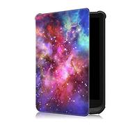 Fmway Slim Cover Custodia per Pocketbook Touch Lux 5/Touch Lux 4/Touch HD 3/Basic 4/Basic lux 3/Basic Lux 2/Colour con Funzione di Auto Sveglia/Sonno Case Protettiva in Pelle PU