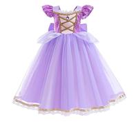 FMYFWY Ragazze Vestito da Principessa Rapunzel Sofia Carnevale Costumi Bambini Natale Halloween Cosplay Vestito di Compleanno Cerimonia Pageant Festa Nozze Battesimo Abiti 4-5