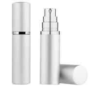 FMYODWU 2 pezzi diffusore di profumo ricaricabile, 5ml, mini atomizzatore di profumo ricaricabile, atomizzatore di profumo portatile a prova di perdite, bottiglia spray portatile vuota (argento)