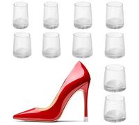 FMYODWU 5 paia di protezioni per tacchi alti, trasparenti, antiscivolo, di 5 dimensioni, per matrimonio formale