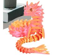 Fmzrbnih 3d Printed Articulated Dragon - 17.3in Joint Fidget Toy, Creative Stress Relief Ornament, Unique Plaything | Multipurpose 3d Printed Flexible Dragon for Girls Kids Friends Family Giffts