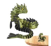 Fmzrbnih 3d Printed Articulated Dragon - 17.3in Joint Fidget Toy, Creative Stress Relief Ornament, Unique Plaything | Multipurpose 3d Printed Flexible Dragon for Girls Kids Friends Family Giffts