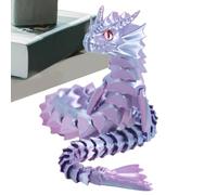 Fmzrbnih 3d Printed Articulated Dragon - 17.3in Joint Fidget Toy, Creative Stress Relief Ornament, Unique Plaything | Multipurpose 3d Printed Flexible Dragon for Girls Kids Friends Family Giffts