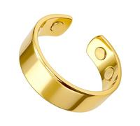 Fmzrbnih Anello magnetico per scarico linfatico per uomo e donna, anello magnetico terapeutico per scarico linfatico per alleviare il dolore da stress negli uomini e nelle donne