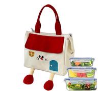 Fmzrbnih Borsa per il pranzo da donna, riutilizzabile, borsa termica per il pranzo, grande contenitore per alimenti, per lavoro, viaggi, picnic, ufficio, campeggio, scuola, snack, frutta, donne