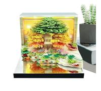 Fmzrbnih Calendario orologio 2026 - Calendario a fogli da staccare, blocco note design albero a foglie staccabili arte sculturale per raccoglitori di casa, spostamenti festivi