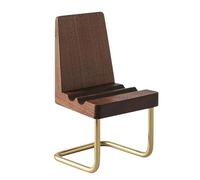 Fmzrbnih Desk Phone Holder - Small Chair Cell Stand, Wooden Accessory, Mullti Purpose Desktop Organizer | Mobile Viewing Mount for Home Bedroom Living Room School Work Travel Recording Camping Setup