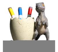 Fmzrbnih Dinosaur Pen Holder - Large Capacity Desk Storage Organizer Cup, Cartoon Skull Sculpture | Multipurpose Creative Pencil Makeup Brush Holder Giffts, Decorative Accessory for Classroom Home