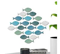 Fmzrbnih Fish Wall Art - 20 pezzi creativeNautical Sculpture Set, Coastal Home Decor | Long Lasting Funny Oceaan Theme Decoration for Bathroom Living Room Bedroom Beach House Wall Display Accent