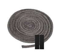 Fmzrbnih Guarnizione per porta, autoadesiva, resistente alle alte temperature, guarnizione e isolamento, guarnizione lunga 2 metri, per porte, per stufa, camino, focolare e braciere