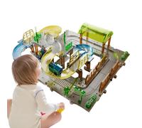 Fmzrbnih Kids Train Set - Electric Trains Track, giocattolo educativo | Farm Play Kit 57 pezzi, gioco da tavolo per interni o feste, hobby all'aperto, regalo di compleanno per ragazze e sviluppo