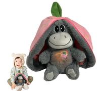 Fmzrbnih Peluche Che - Animali Di Peluche Dei Cartoni Animati, Peluche A Di Asino Che Si Coccola | Peluche A Di Asino Di Frutta Con Luci E Musica Realistiche Che Respirano, Peluche Rilassan