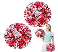 Fmzrbnih Pom Poms Cheerleading - Cheerleading Squad Spirited Divertimento, Leggero | 2 Pezzi Multifunzionale Incredibile Brillante Ragazze Pom, Pompon Acclamare Accessorio Costume per Gli Sport