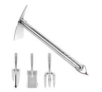 Fmzrbnih Set di Attrezzi da Giardinaggio - Impugnatura Ergonomica Multifunzionale | Rastrello e Pala da Piantagione,per Appassionati Giardinieri Donne Uomini Anziani Giardino Terrazzo Prato