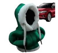 Fmzrbnih Universaal - Felpa con cappuccio per cambio auto, copertura protettiva per freno a mano, robusta, natalizia con coulisse, protezione per del cambio manuale e automatica (rosso, verde)