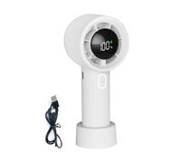 Fmzrbnih Ventole Portatili A Mano, Ventilatore Personale Da Trasporto O Scrivania | Con Display Digitale 100 Velocità Ricaricabile USB Per Spiaggia Casa Viaggio Silenzioso