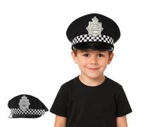 FNA FASHIONS® Cappello da poliziotto per bambini, accessorio per costume da poliziotto per Halloween, travestimento e giochi di ruolo