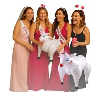 FNA FASHIONS® Pecora gonfiabile di grandi dimensioni, giocattolo per addio al celibato per adulti, 54 cm x 43 cm, accessorio divertente per addio al celibato.