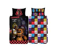 FNAF Copripiumino singolo Five Nightts at Freddy Fazbear's Pizza Design | Licenza Ufficiale Reversibile su entrambi i lati