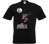 FNASVBOUO an American Werewolf in London Horror Movie T Shirt