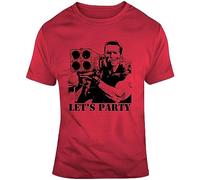 FNASVBOUO Commando Arnold Movie Quote Let's Party T Shirt